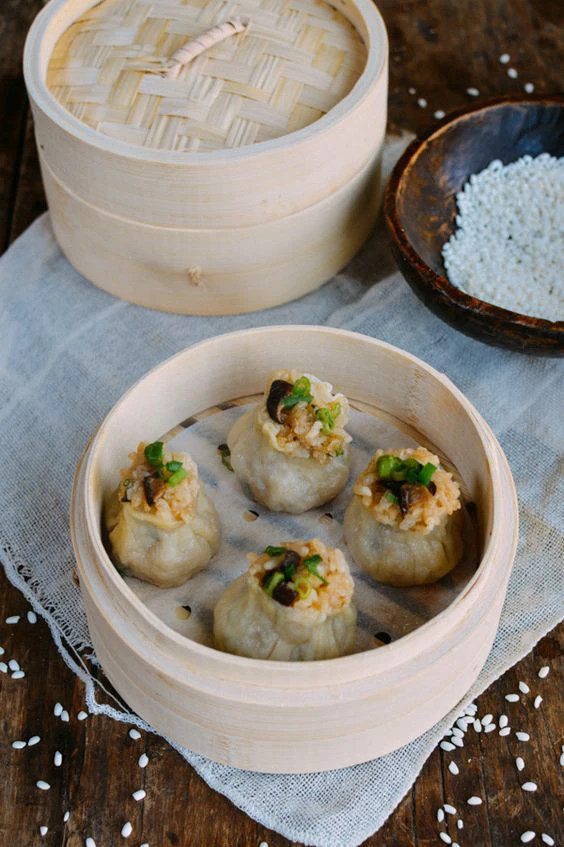 Thực khách có thể quan sát được hình ảnh nhân bên trong xíu mại