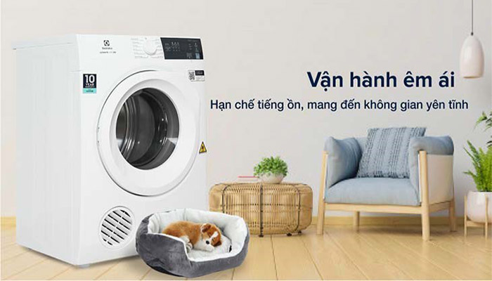 Máy sấy úp ngược vận hành êm dịu