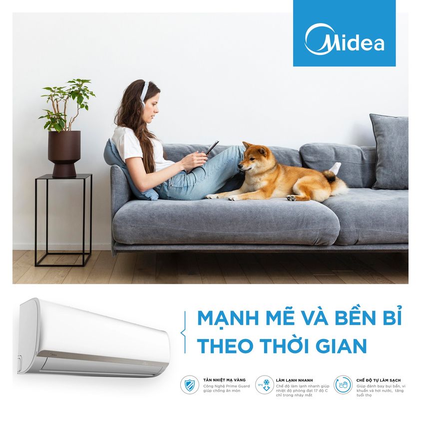 Chất lượng và bền bỉ là những ưu điểm của máy lạnh Midea