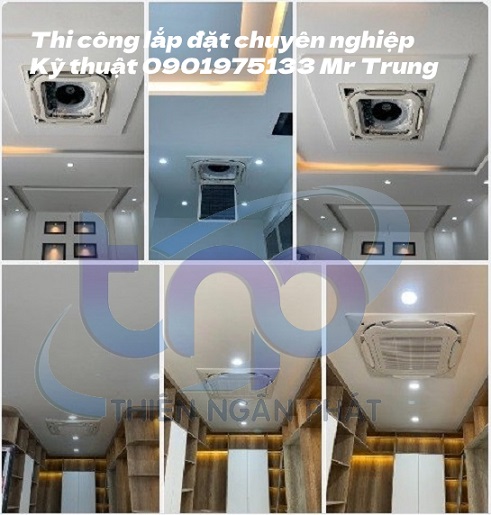 Thi công lắp đặt máy lạnh đã hoàn thành xong chuyên nghiệp