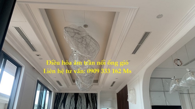 Sang trọng hơn nhờ điều hòa âm trần ống gió