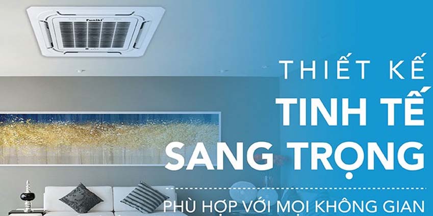 Thiết kế tinh tế - không gian mở rộng với điều hòa âm trần funiki