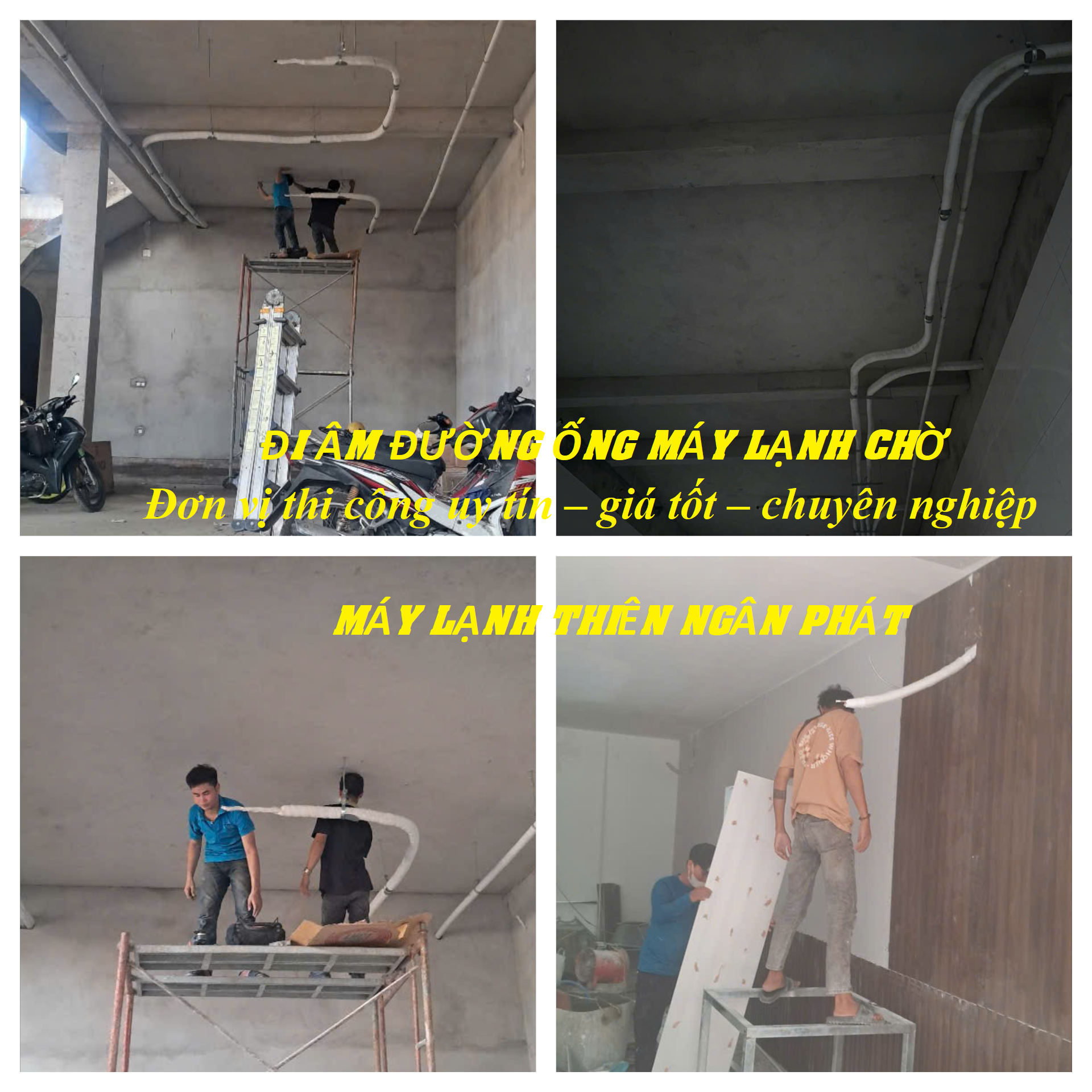 Thiên Ngân Phát - Đơn vị chuyên đi âm đường ống đồng máy lạnh chờ giá tốt tại HCM 