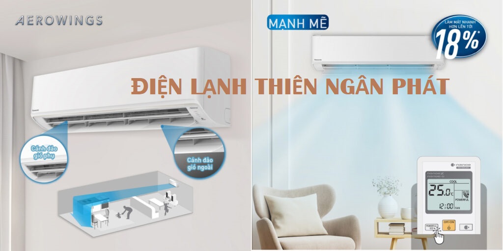 Máy lạnh treo tường Panasonic đáp ứng hoàn hảo nhu cầu làm mát cho không gian lớn - TNP