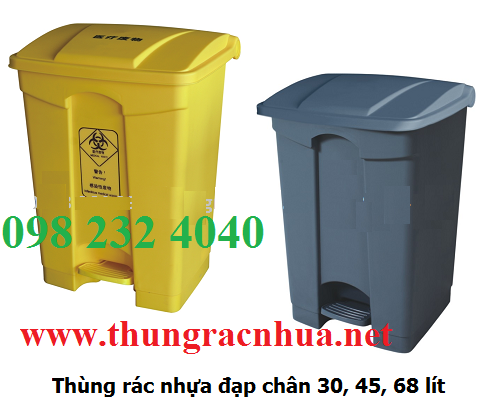 Thùng Rác Nhựa Đạp Chân