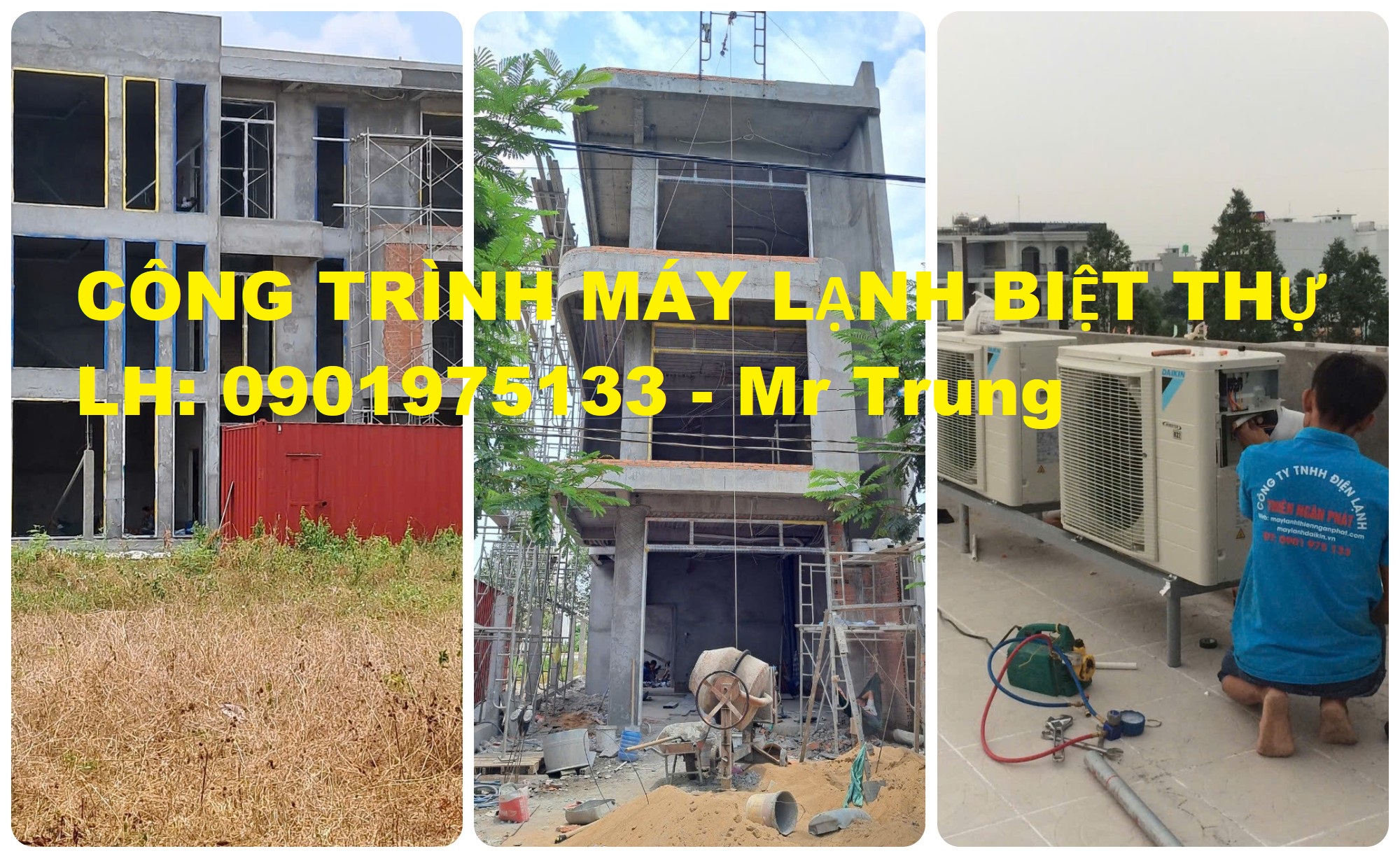 Thi công máy lạnh trọn gói giá tốt cho khách hàng