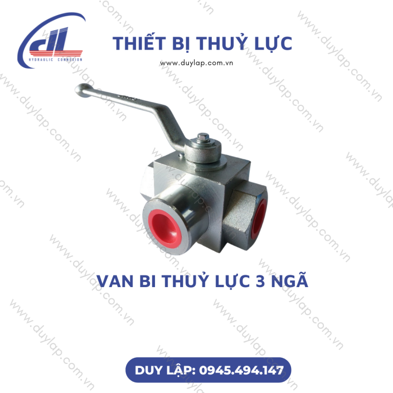 Van bi thủy lực 3 ngã có thiết kế đơn giản, gọn nhẹ và dễ sử dụng