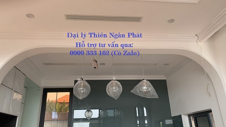 Máy lạnh giấu trần sau khi hoàn thành lắp đặt