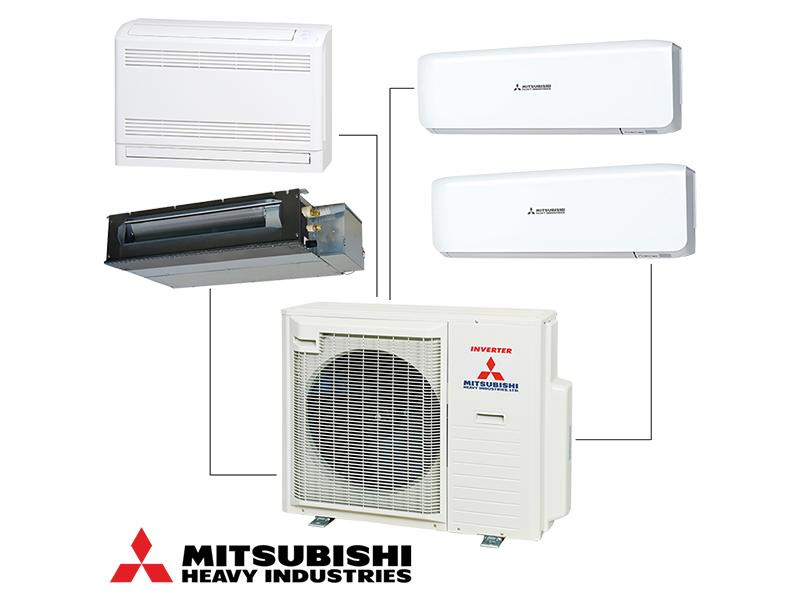 Máy lạnh mẹ bồng con Multi Mitsubishi Heavy