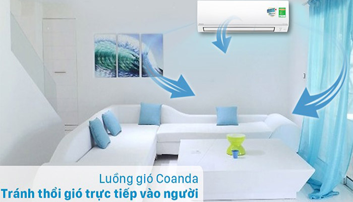 Luồng gió coanda của điều hòa Đaikin