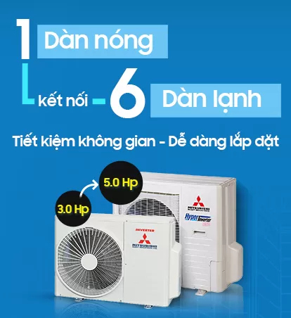 Máy lạnh Multi - kết hợp nhiều dàn lạnh