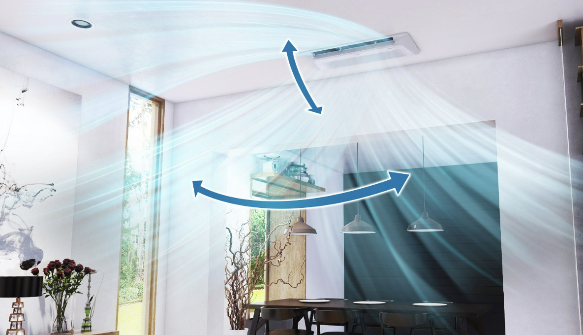 Máy lạnh âm trần thiết kế mỏng - 1 hướng thổi