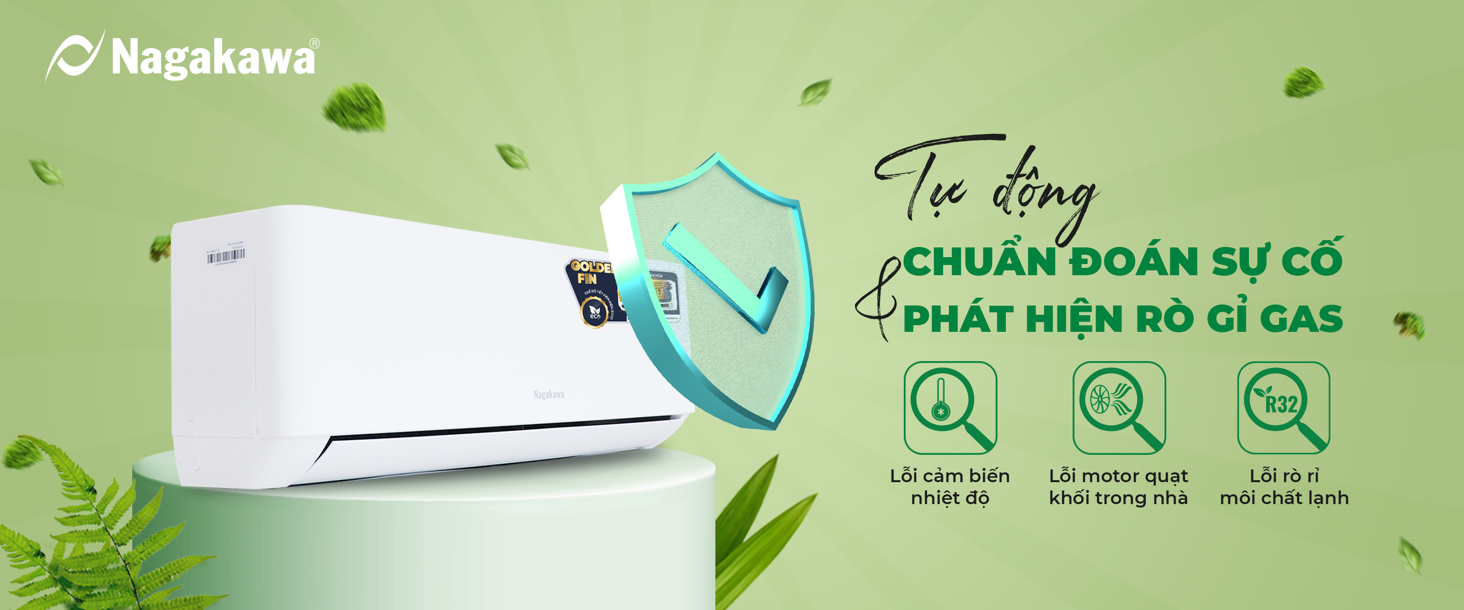 Máy lạnh Nagakawa tự chuẩn đoán lỗi