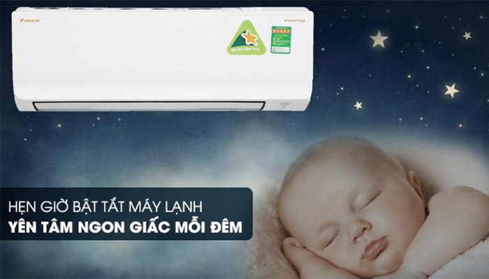 Chế độ hẹn giờ giúp điều hòa Đaikin tiết kiệm điện