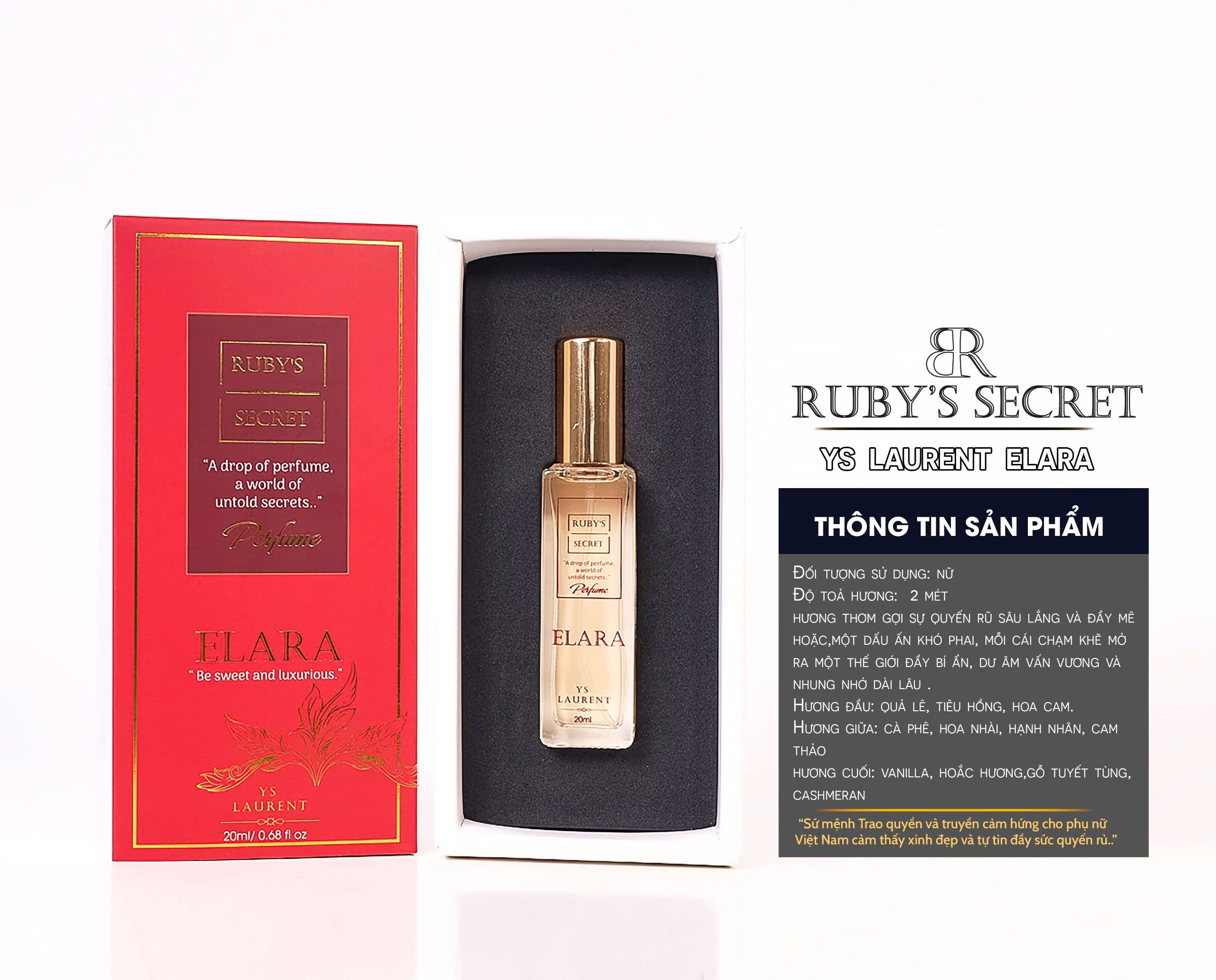 Nhà phân phối nước hoa - nước hoa boby mist dòng cao cấp thương hiệu Ruby's Secret