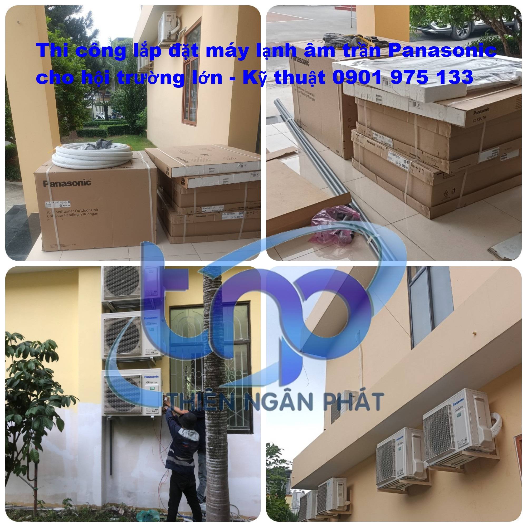 Hoàn tất công trình thi công lắp đặt máy lạnh cho khách hàng