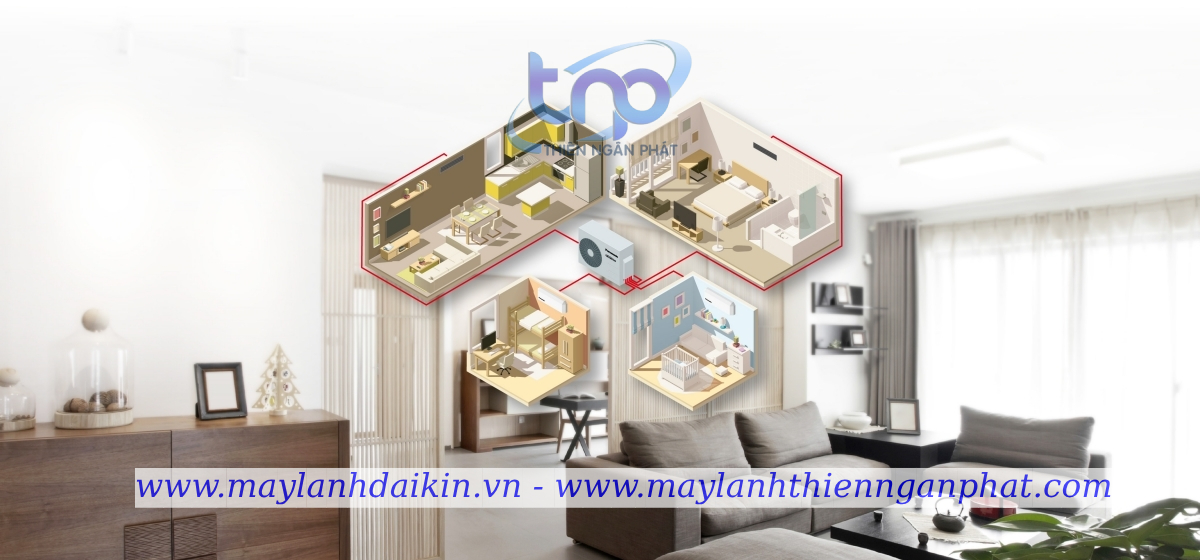 Điều hòa Multi với mẫu dàn lạnh đa dạng 