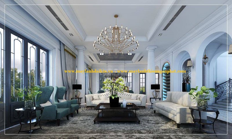 Máy lạnh âm trần nối ống gió có nhiều ưu điểm vượt trội