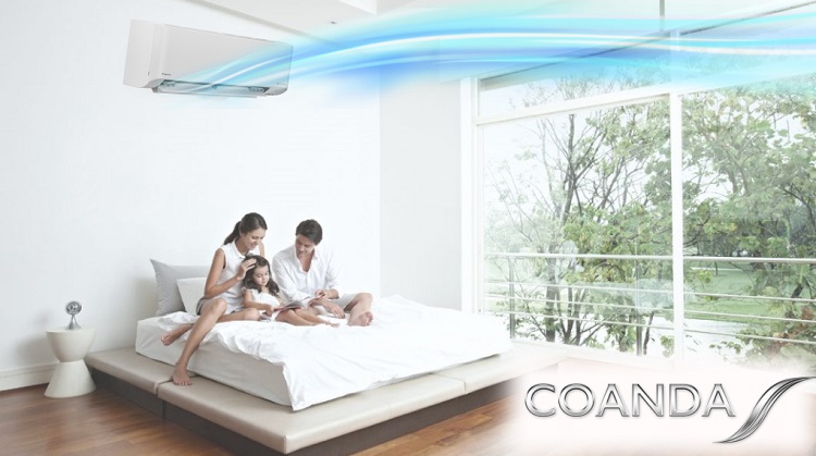 Luồng gió thổi đều nếu chọn máy lạnh treo tường