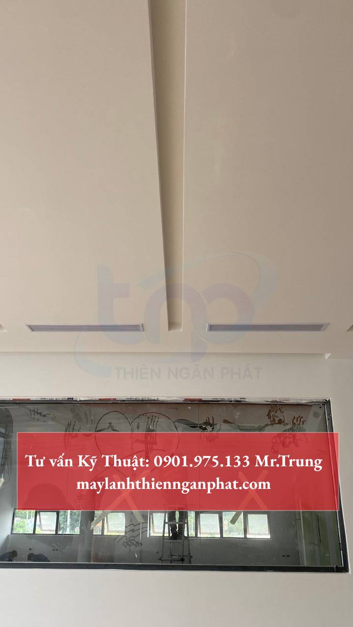 Máy lạnh giấu trần nổi tiếng về thẩm mỹ và hoạt động êm ái