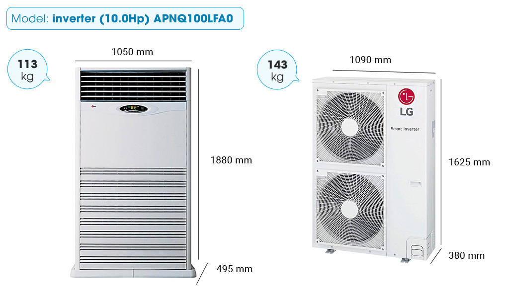 Điều hòa cây inverter LG