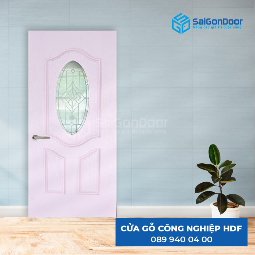 Cửa gỗ công nghiệp HDF dùng làm cửa phòng ngủ