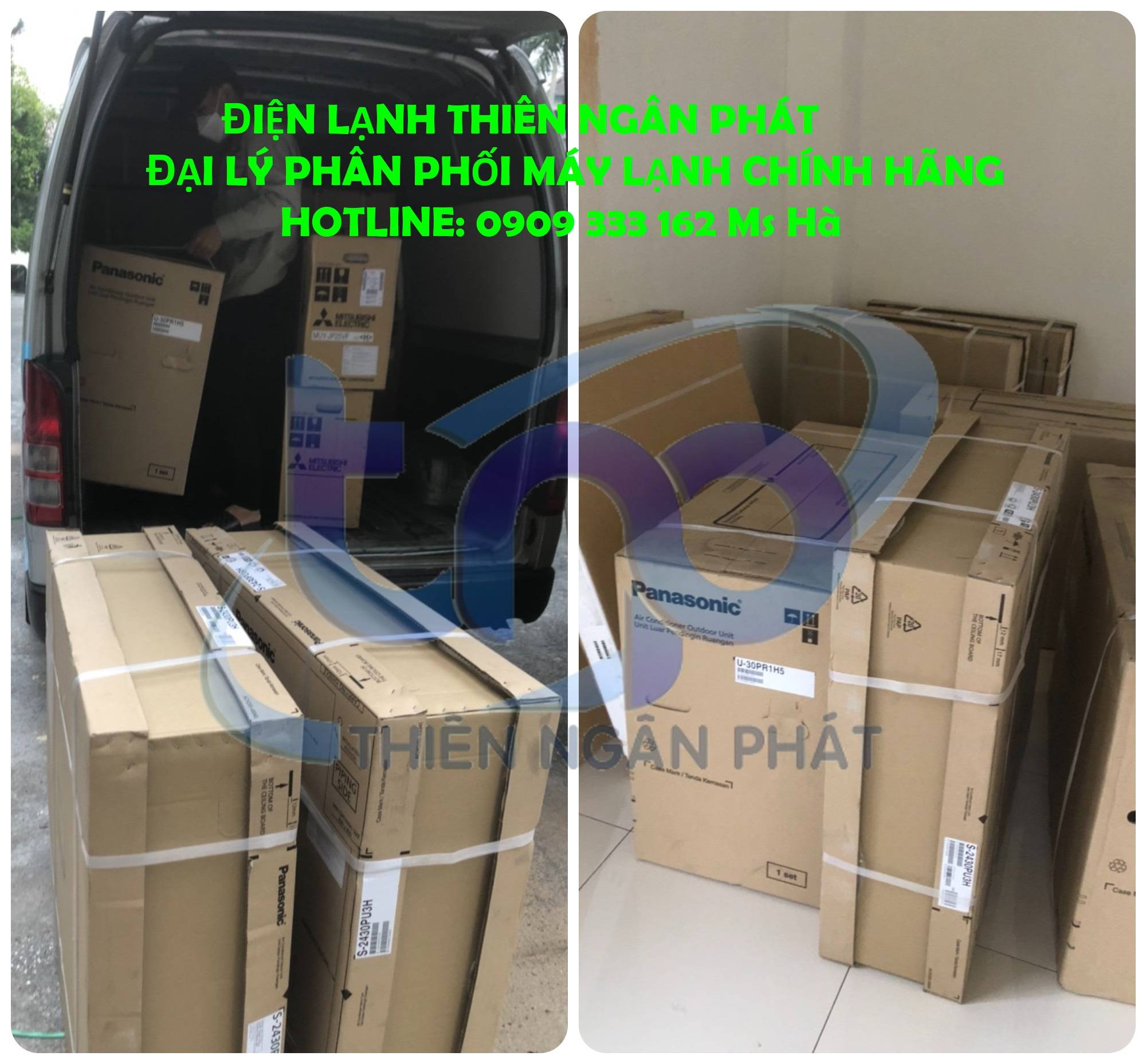 Công trình giao máy lạnh âm trần Panasonic cho khách hàng