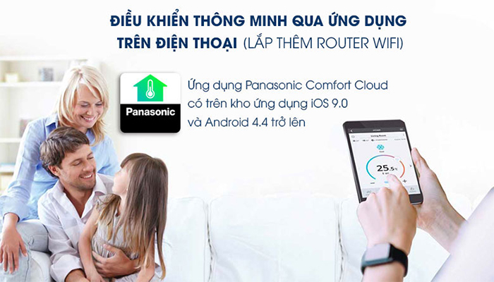 Điều hòa Panasonic kết nối wifi