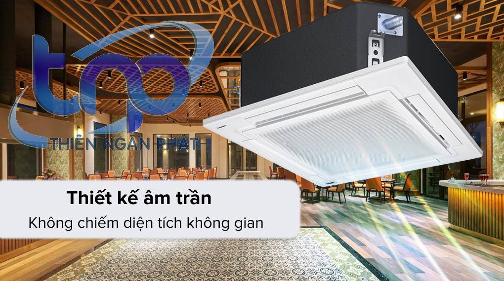 Máy lạnh âm trần Panasonic với không gian tươi đẹp