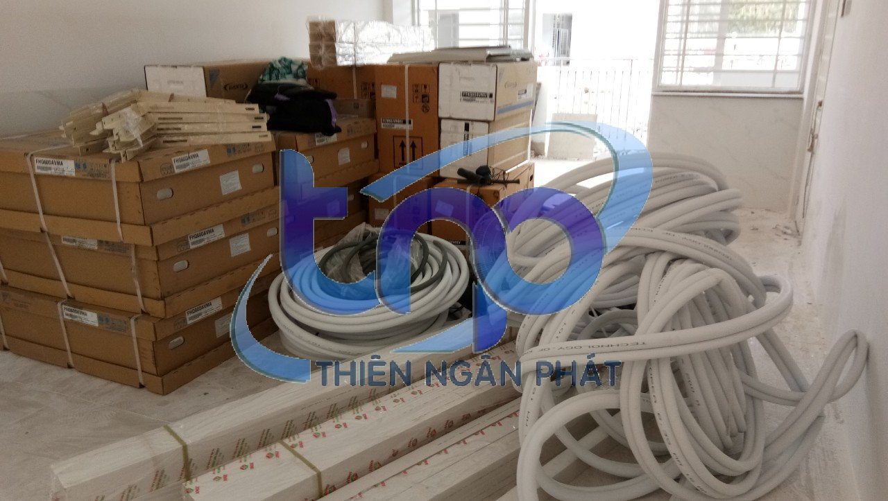Chuẩn bị vật tư - máy lạnh cho công trình tiếp theo
