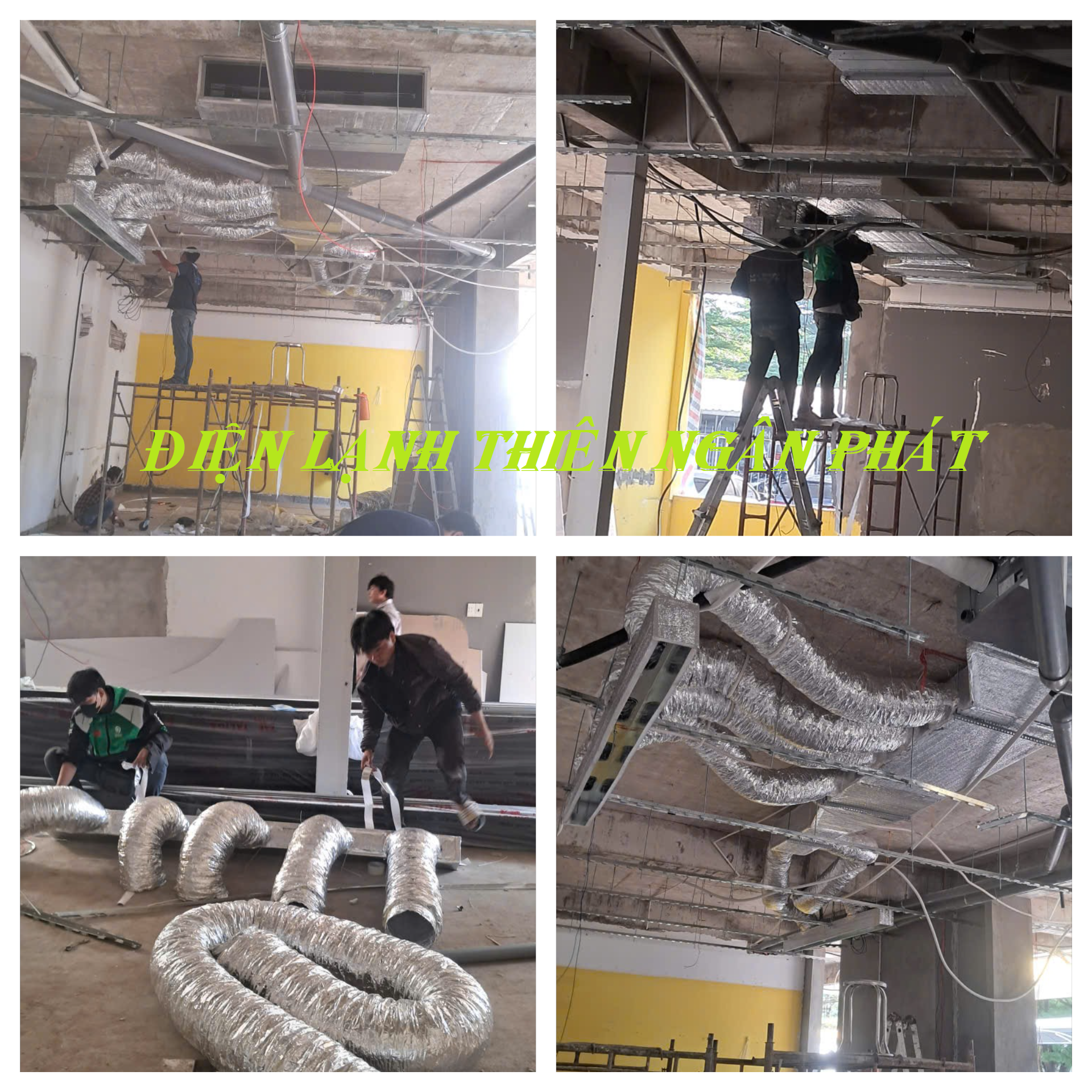 Thiên Ngân Phát chuyên thi công hệ thống ống gió điều hòa cho nhà máy