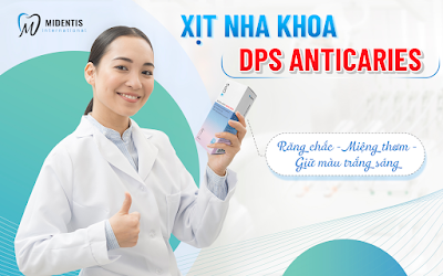 Ảnh: Xịt nha khoa DPS Anticaries chuyên dụng cho người chỉnh nha, người có thói quen uống trà café, hút thuốc lá