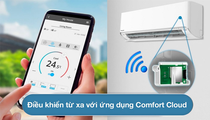 Công nghệ wifi của điều hòa Panasonic