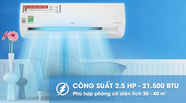 Máy lạnh treo tường inverter LG siêu tiết kiệm điện