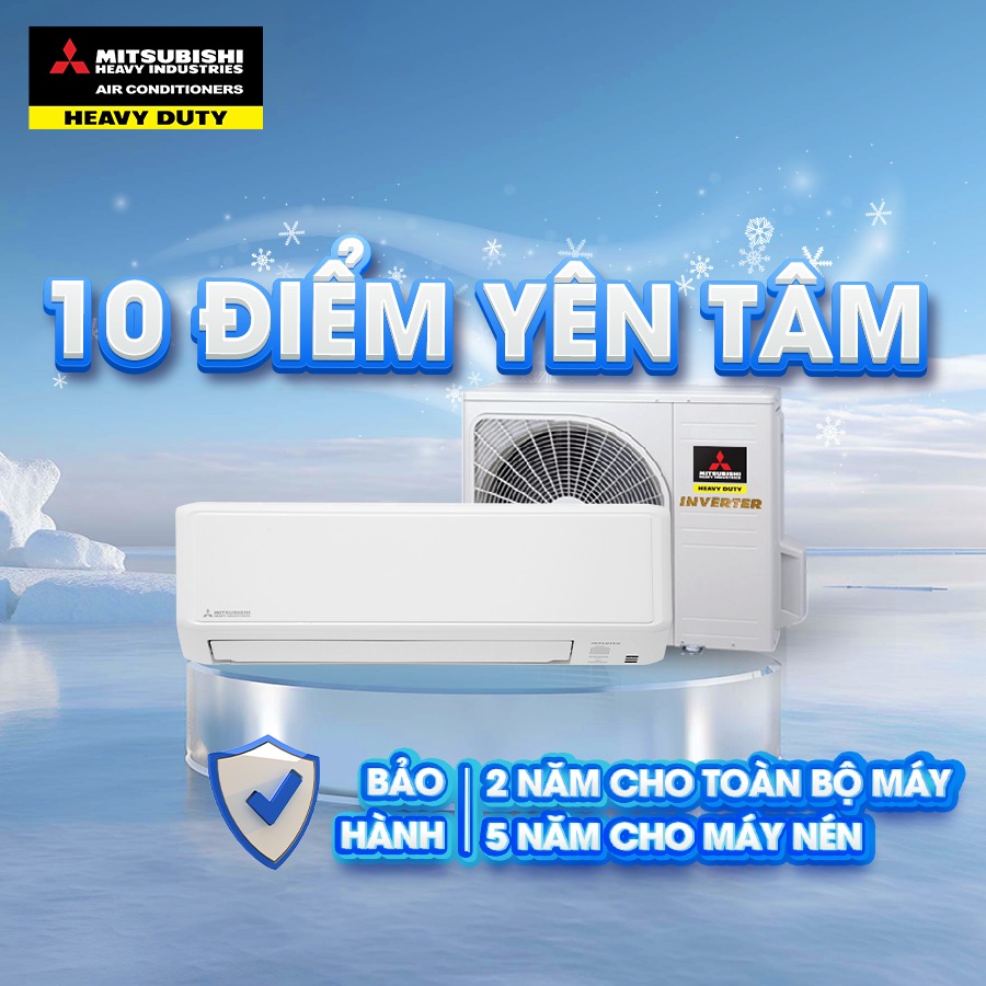 Mitsubishi Heavy - sản phẩm máy lạnh chất lượng hàng đầu
