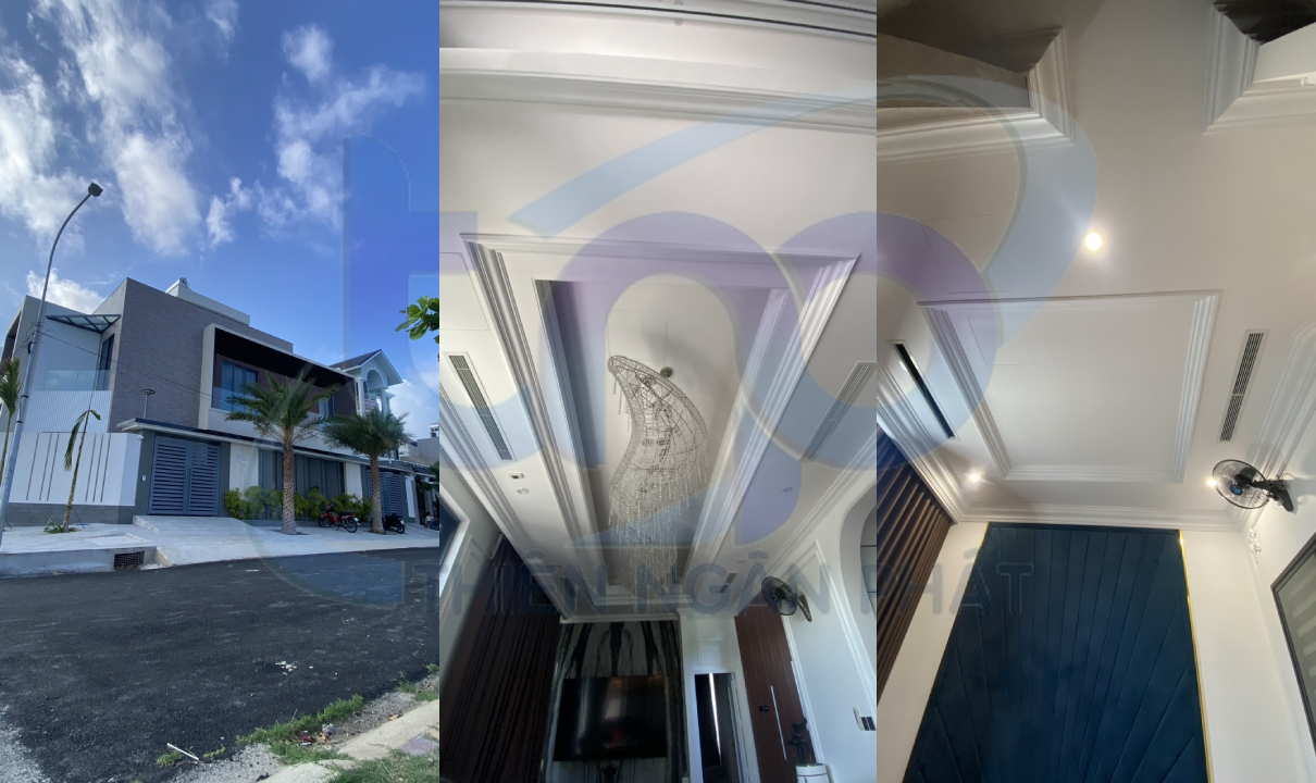 Biệt thự biển chọn lắp máy lạnh âm trần ống gió