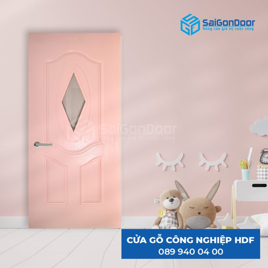 Cửa thông phòng bằng cửa gỗ công nghiệp HDF