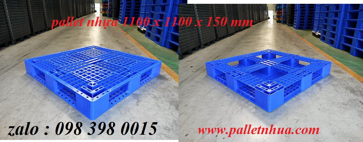 Pallet nhựa 1100x1100x150 mm