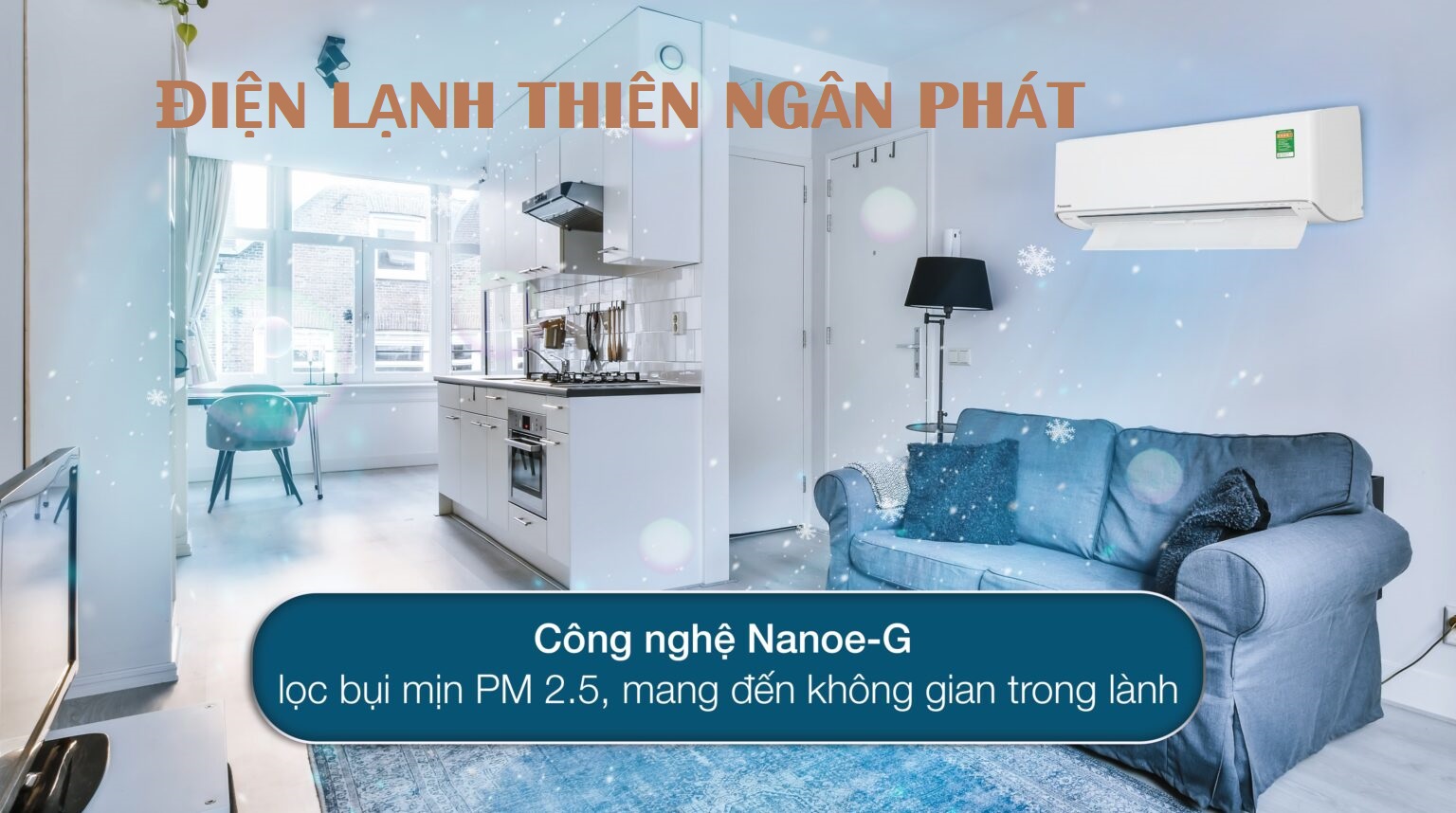 Máy lạnh treo tường Panasonic công nghệ Nanoe™ X lọc không khí, bảo vệ sức khỏe - TNP