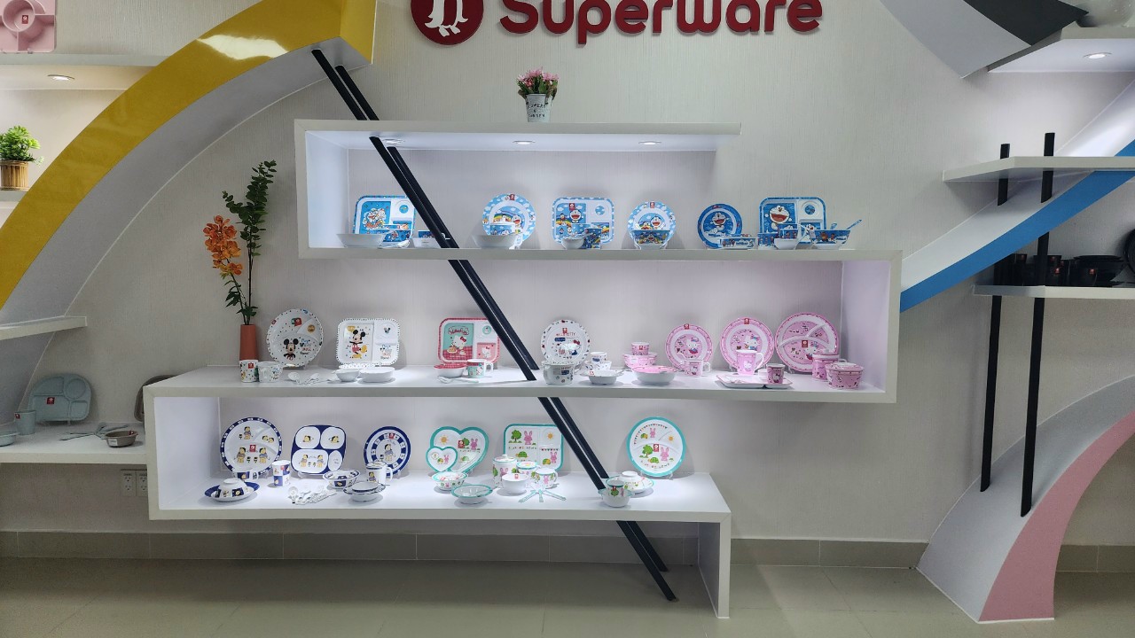 Cung cấp sỉ Chén dĩa Melamine Superware Thái Lan.