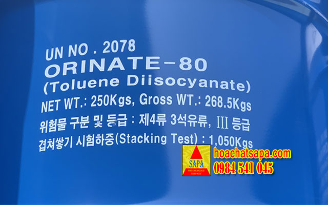 ORINATE-80 Toluene-Di-Isocyanate (TDI-80) ORINATE-80 Toluene-Di-Isocyanate (TDI-80)