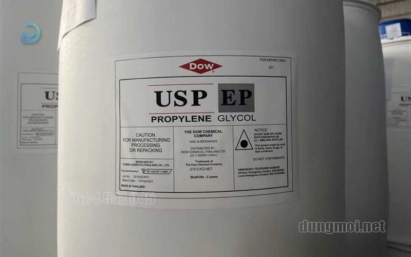 Nhà máy Dow đã cập nhật dạng Phuy Nhựa cho Propylene Glycol USP/EP Nhà máy Dow đã cập nhật dạng Phuy Nhựa cho Propylene Glycol USP/EP